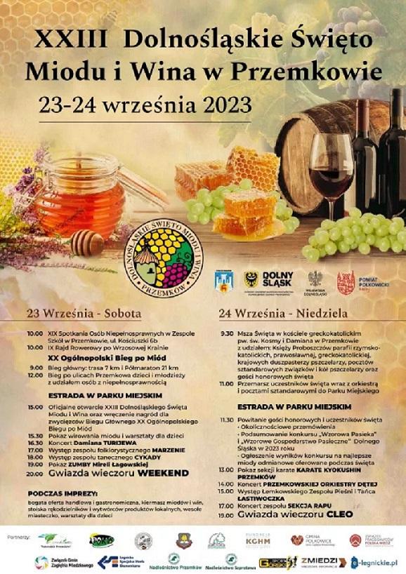 Program XXIII Dolnośląskiego Święta Miodu i Wina 
