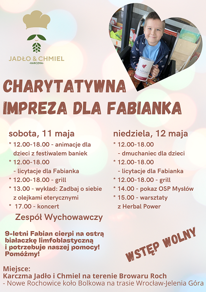 Charytatywna impreza dla 9-letniego Fabianka Skoczylasa