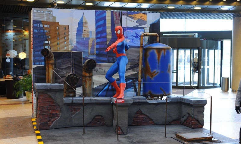 Spider-Man, Hulk, Kapitan Ameryka i Thor w Cuprum Arena