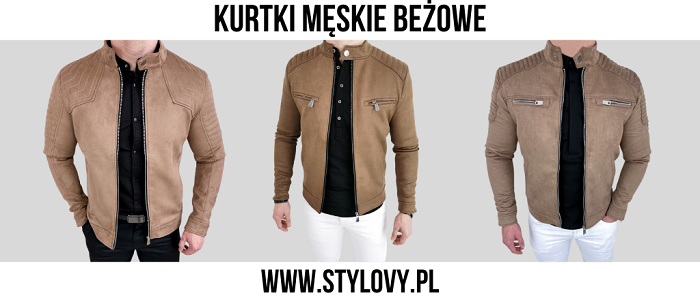 kurtki męskie Beżowe