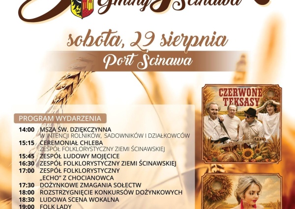 Dożynki w Ścinawie. Port znów zamieni się w wielką scenę tradycji i wspólnej zabawy