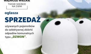 Gmina sprzedaje pojemniki na odpady typu 