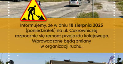 Remont przejazdu kolejowego na Cukrowniczej w Jaworze