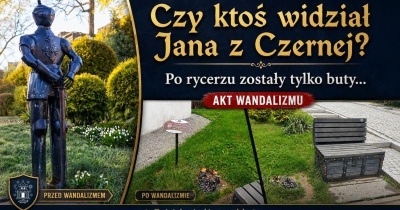 Zniknął legendarny rycerz! W Bolkowie zostały po nim tylko buty