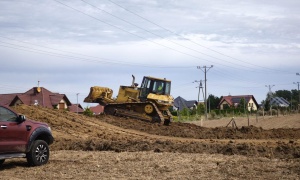 Równają teren pod Wilczą Górą 