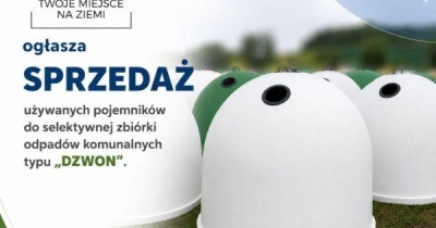 Gmina sprzedaje pojemniki na odpady typu 