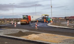 Trwa budowa ronda na Jaworzyńskiej