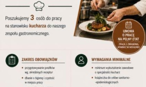 Praca dla kucharzy w Legnicy. Atrakcyjne warunki