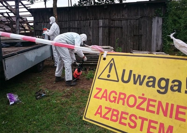 58 ton azbestu mniej na terenie gminy Lubin