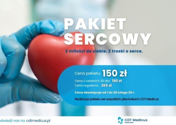 Pakiet Sercowy CDT Medicus w lutym