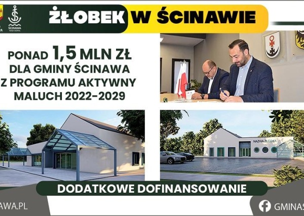 Ponad 1,5 mln zł dodatkowych środków na żłobek!