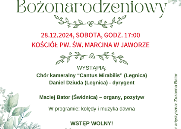 Koncert Bożonarodzeniowy