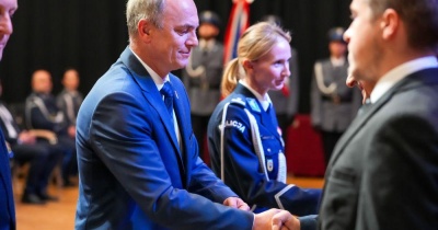 Święto Policji w Polkowicach. Odznaczenia i awanse (FOTO)