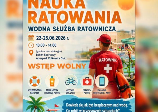 Nauka, która może uratować życie.  Wyjątkowe wydarzenie Aquaparku Polkowice i KGHM