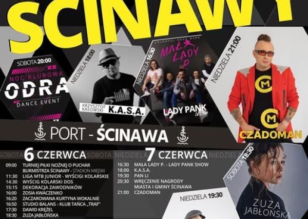 Dni Ścinawy w pierwszy weekend czerwca. Na bogato w porcie