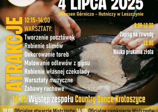 Płukanie złota z Animusem już 4 lipca w Leszczynie