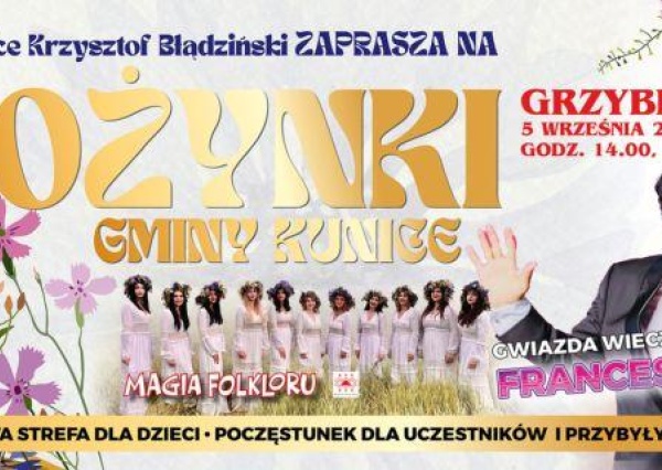 Zapraszamy na Święto Plonów gminy Kunice