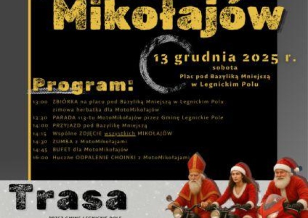 13 GRUDNIA – Zapisz tę datę – Jarmark Bożonarodzeniowy w Legnickim Polu. 