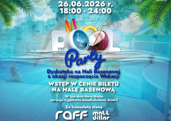 Wielkie otwarcie wakacji w Aquaparku Polkowice.  Historyczne Pool Party już 26 czerwca!