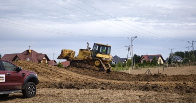 Równają teren pod Wilczą Górą 