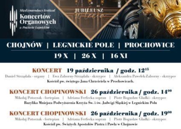 Międzynarodowy Festiwal Koncertów Organowych w Powiecie Legnickim 
