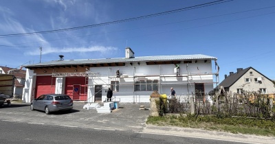 Remont elewacji budynku OSP w Olszanicy