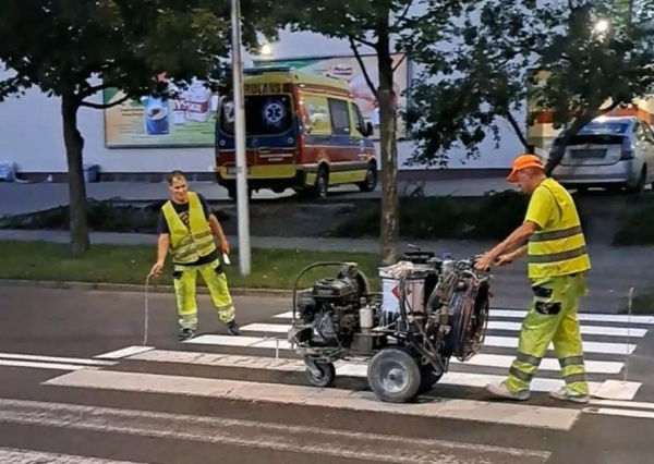  Odświeżają oznakowanie poziome 