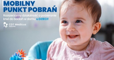 Mobilny punkt pobrań CDT Medicus – rozszerzamy działalność o pobieranie krwi u dzieci