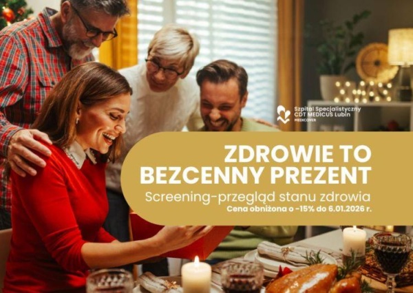  Świąteczna cena specjalna na przeglądy stanu zdrowia (screeningi)