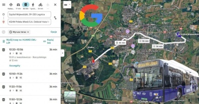 MPK Legnica dostępne w Google Maps. Nowa jakość planowania podróży po mieście 