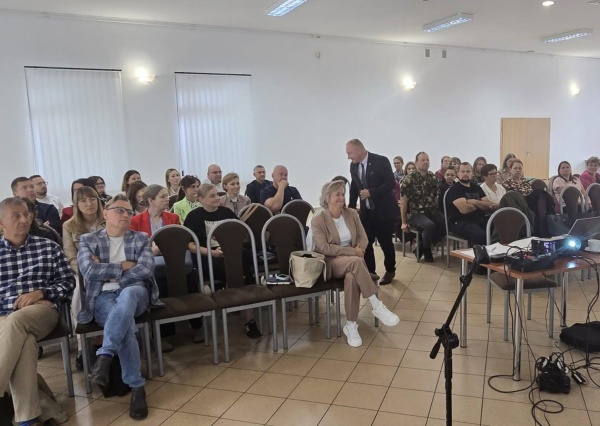 Sołtysi i samorządowcy gminy Rudna szkolili się z zakresu odporności gmin na sytuacje kryzysowe