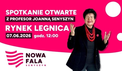 Prof. Joanna Senyszyn odwiedzi Legnicę! Otwarte spotkanie na Rynku