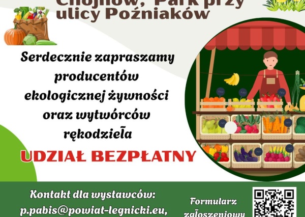 Zapraszamy na Powiatowe Targi Produktów Lokalnych do Chojnowa