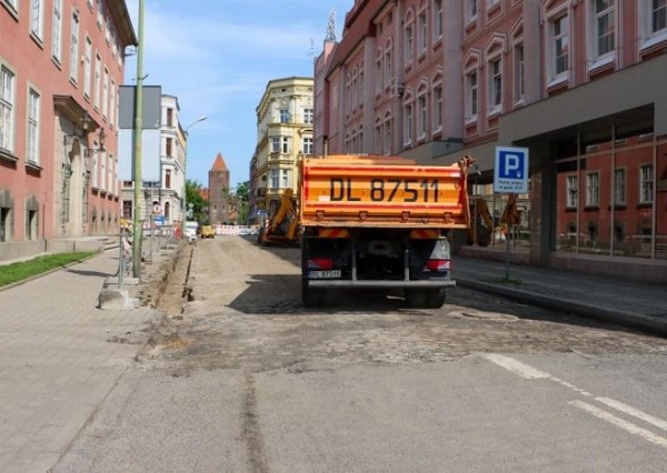 Trwa przebudowa ul. Gwarnej i Złotoryjskiej. Zmiana organizacji ruchu