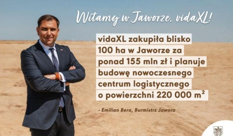 Kolejny wielki inwestor w Jaworze! vidaXL kupuje 100 hektarów