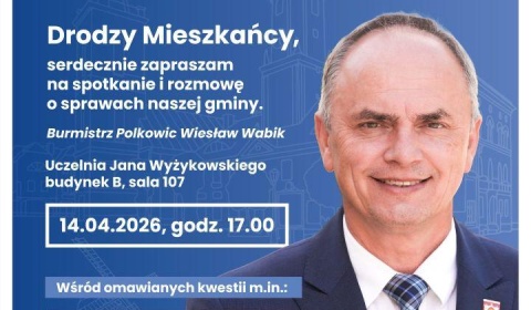 Burmistrz zaprasza mieszkańców na kolejne spotkanie. Czas na wspólne decyzje 