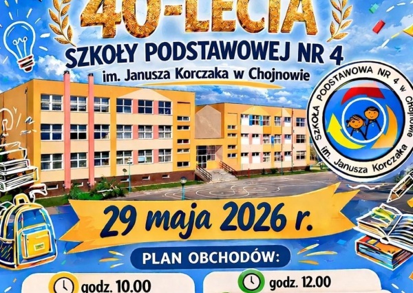Przed nami 40-lecie chojnowskiej SP 4