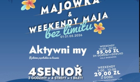 Majówka i weekendy pełne wrażeń! Aquapark Polkowice zaprasza na „Maj bez limitu”