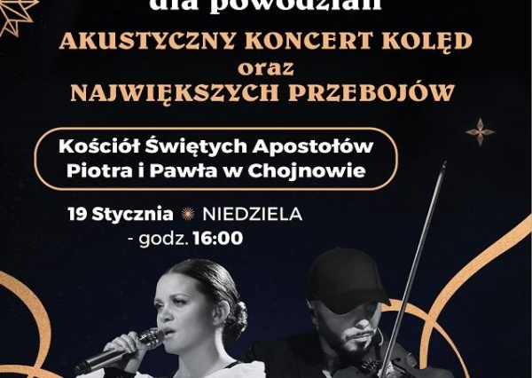 Wójt Gminy Chojnów zaprasza na Koncert Blue Cafe „Świątecznie dla powodzian”