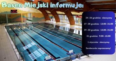 Basen w Chojnowie w czasie świąt