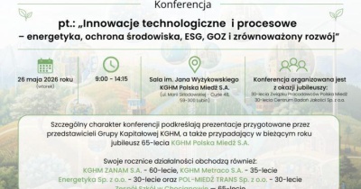 Już niebawem konferencja  o transformacji technologicznej, energetycznej i środowiskowej przemysłu