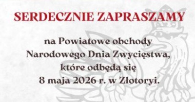 Starosta Rafał Miara zaprasza na uroczystości Narodowego Dnia Zwycięstwa 