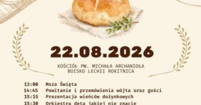Dożynki w Rokitnicy. Będzie jedzenie, atrakcje i muzyczne gwiazdy