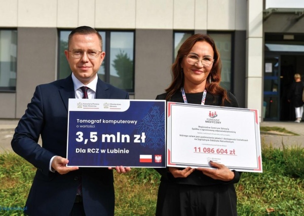15 milionów złotych dla Regionalnego Centrum Zdrowia w Lubinie (FOTO)
