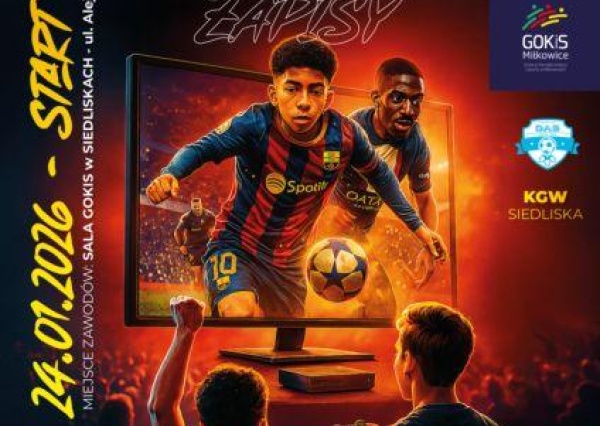 GOKiS Miłkowice organizuje fanów piłki nożnej i e-sportu