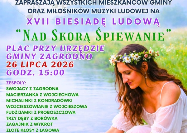 XVII edycja „Nad Skorą Śpiewanie” już 26 lipca. Muzyka ponownie zabrzmi nad Skorą