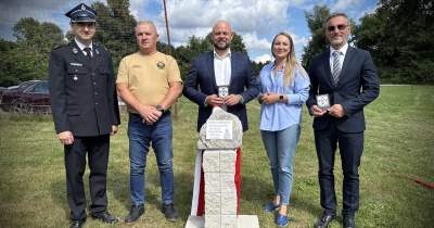 Kamień węgielny pod budowę nowej remizy w Brunowie