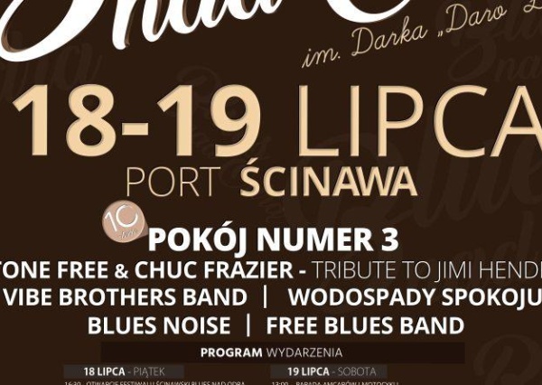  18–19 lipca Blues nad Odrą w ścinawskim porcie!