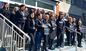 Czarny protest przed złotoryjskim szpitalem