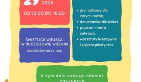 Pożegnajmy wakacje rodzinnie! Piknik i otwarcie świetlicy w Budziszowie Wielkim